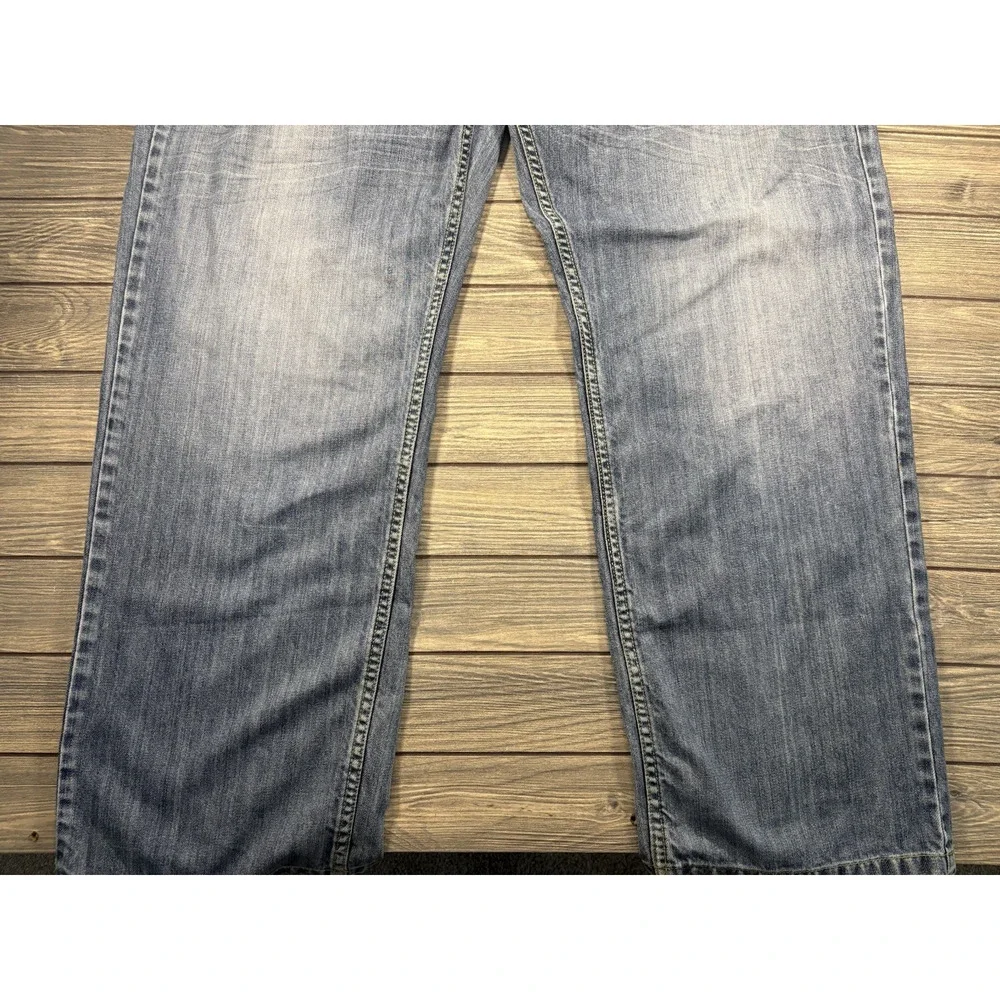 Miskeen Jeans Mens 44 Originals Streetwear Straight Embroidered Patchwork Y2K